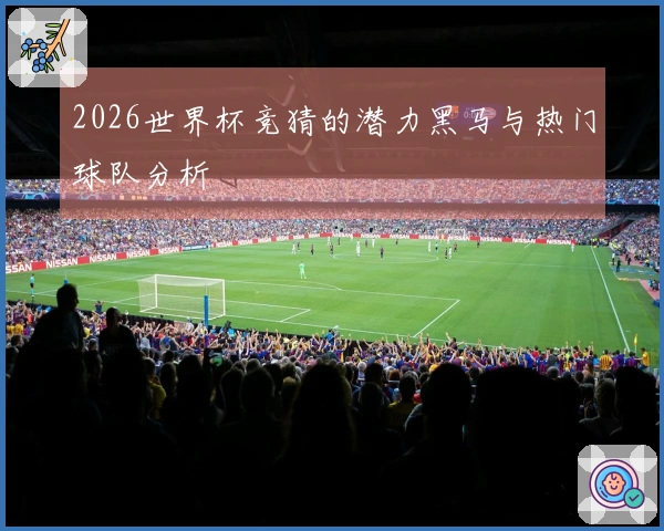 2026世界杯竞猜的潜力黑马与热门球队分析